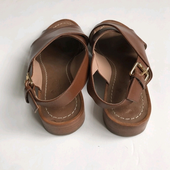 Kate Spade Womens Sandals Brown Leather Straps Side Buckles 3/4" Heel Size 6 M - Picture 8 of 9